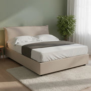Letto Matrimoniale Amilcaren, Letto Matrimoniale Materasso Incluso Made in Italy, Grigio Tortora\
