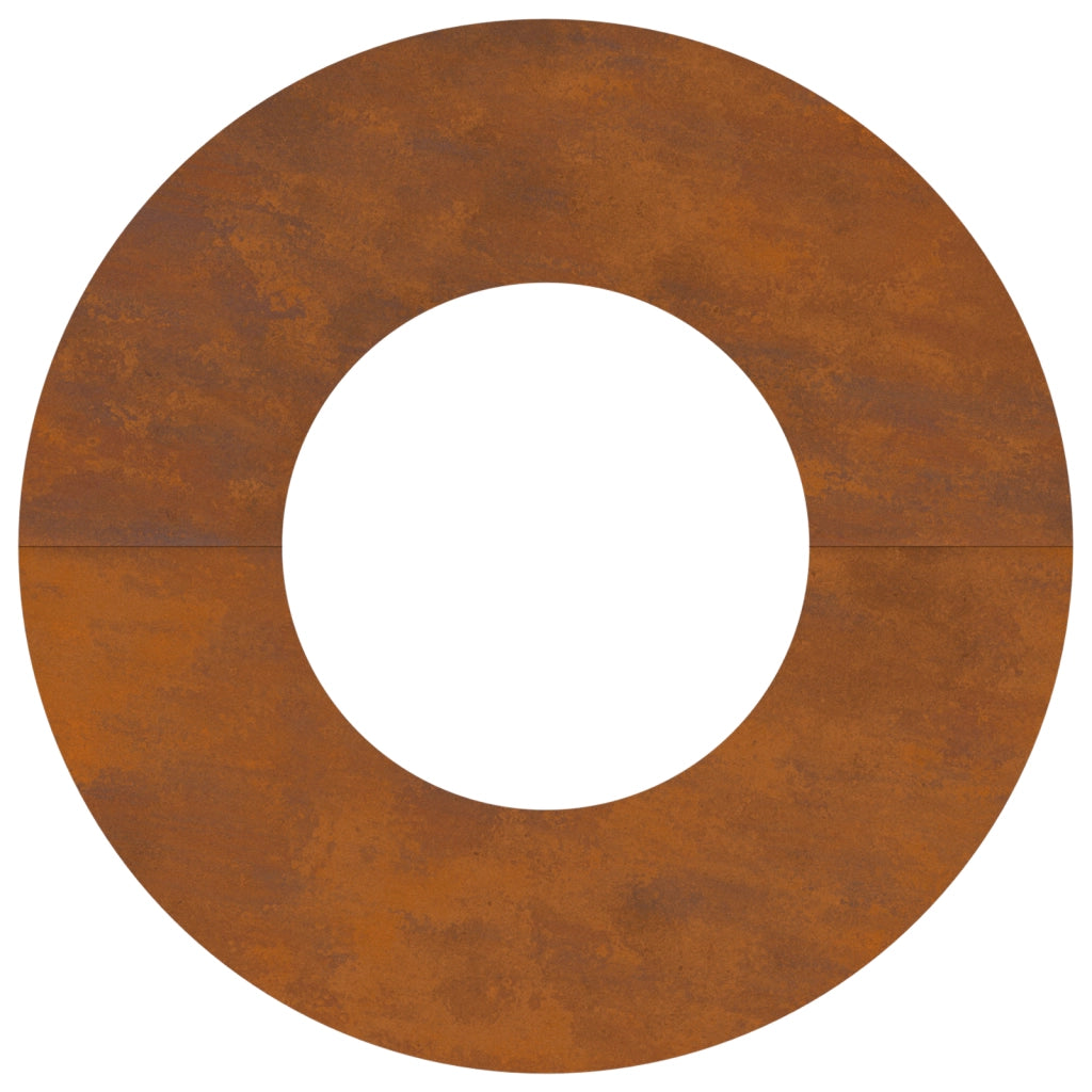 Fioriera in Acciaio Corten Acciaio Corten Grande Intarsi Decorativi