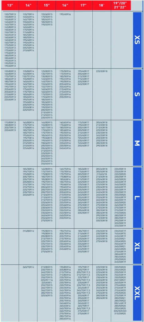Lubex CALZE DA NEVE OMOLOGATE PER AUTO mis. XL
