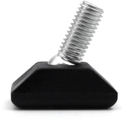 Verstelabili supporti di scorrimento per mobili - 4 pezzi - 30 x 20 mm - Adatti per mobili - Supporti rettangolari di scorrimento