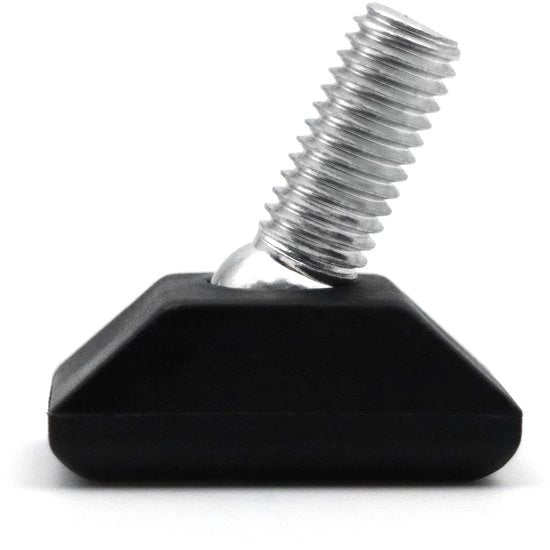 Verstelabili supporti di scorrimento per mobili - 4 pezzi - 30 x 20 mm - Adatti per mobili - Supporti rettangolari di scorrimento