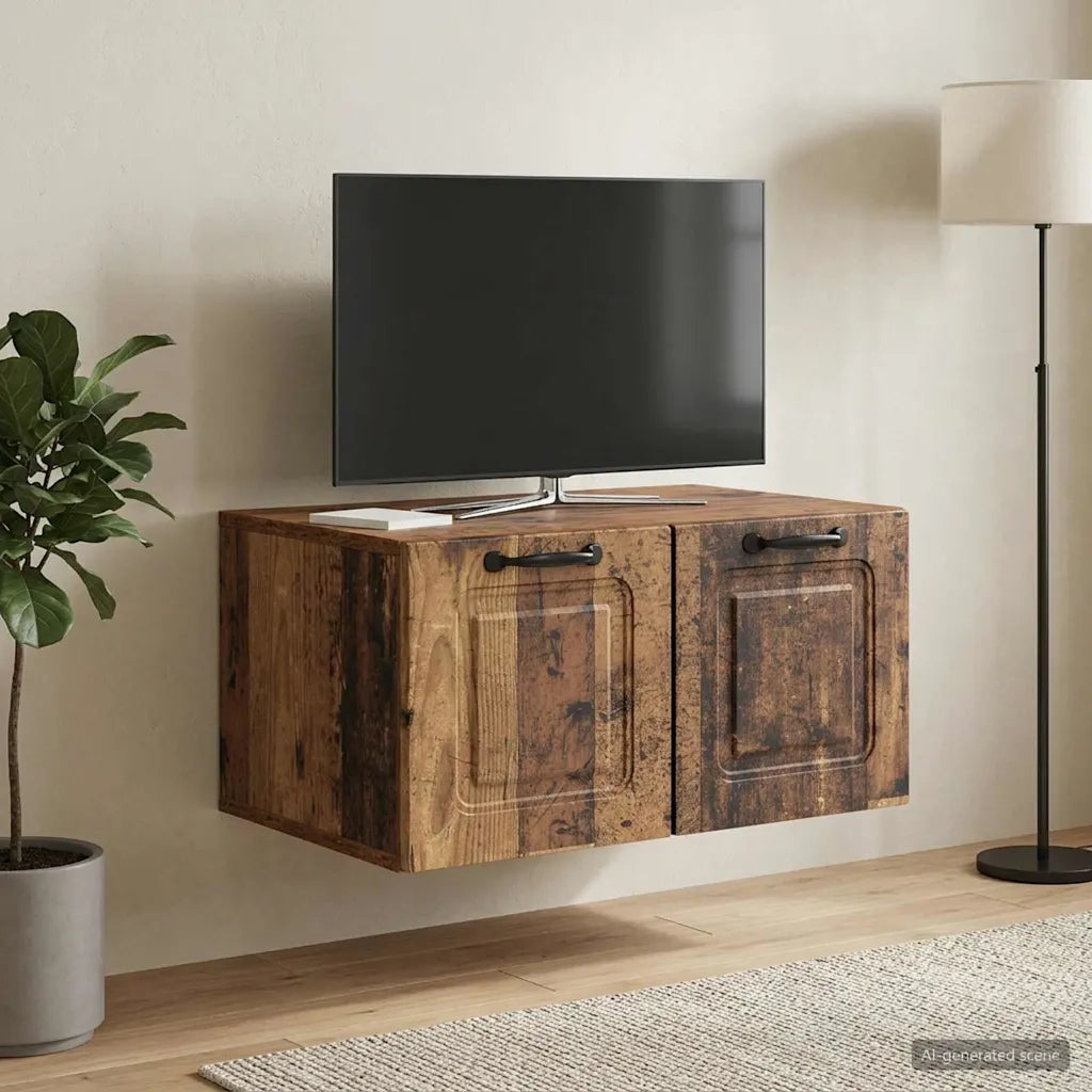 Mobile Porta TV da Muro Legno antico 59,5 x 41 x 30 cm 899363