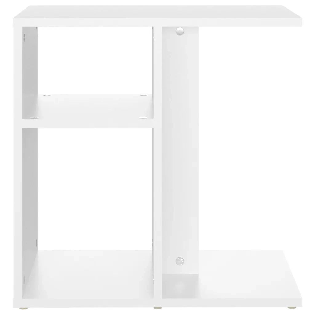 Tavolino Bianco 50x30x50 cm in Legno Multistrato 803020