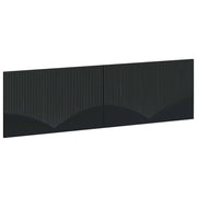 Testiera da Muro HOORN Nero Legno ingegnerizzato 897376