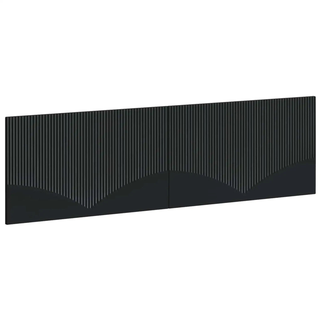 Testiera da Muro HOORN Nero Legno ingegnerizzato 897376