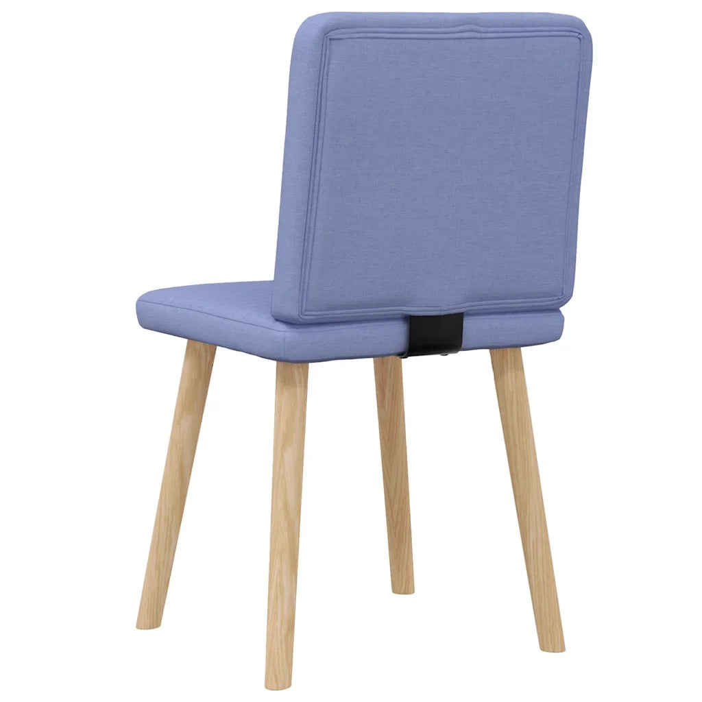Sedie da Pranzo 2 pz | Sedie da cucina Blu Jeans in Tessuto