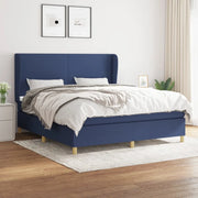 Giroletto a Molle con Materasso Blu 180x200 cm in Tessuto 3128387