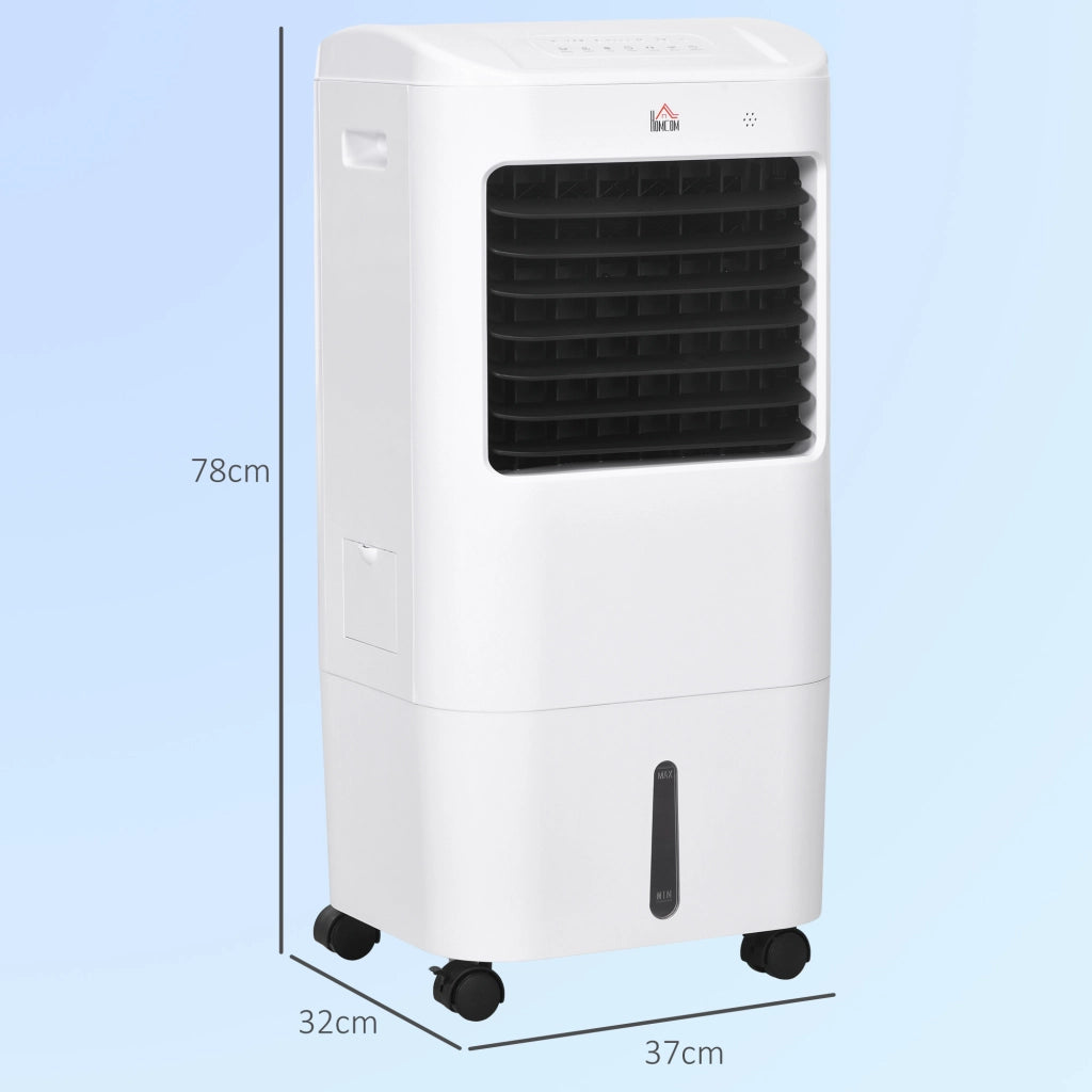Raffreddatore Aria Portatile 15L 3 Velocita' Timer 7,5h ¨C Zephmum ¨C Bianco 37x32x78 cm