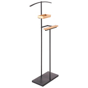 Appendiabiti in acciaio nero metallico 118 cm Appendiabiti indipendente con ripiani Industriale Ingresso