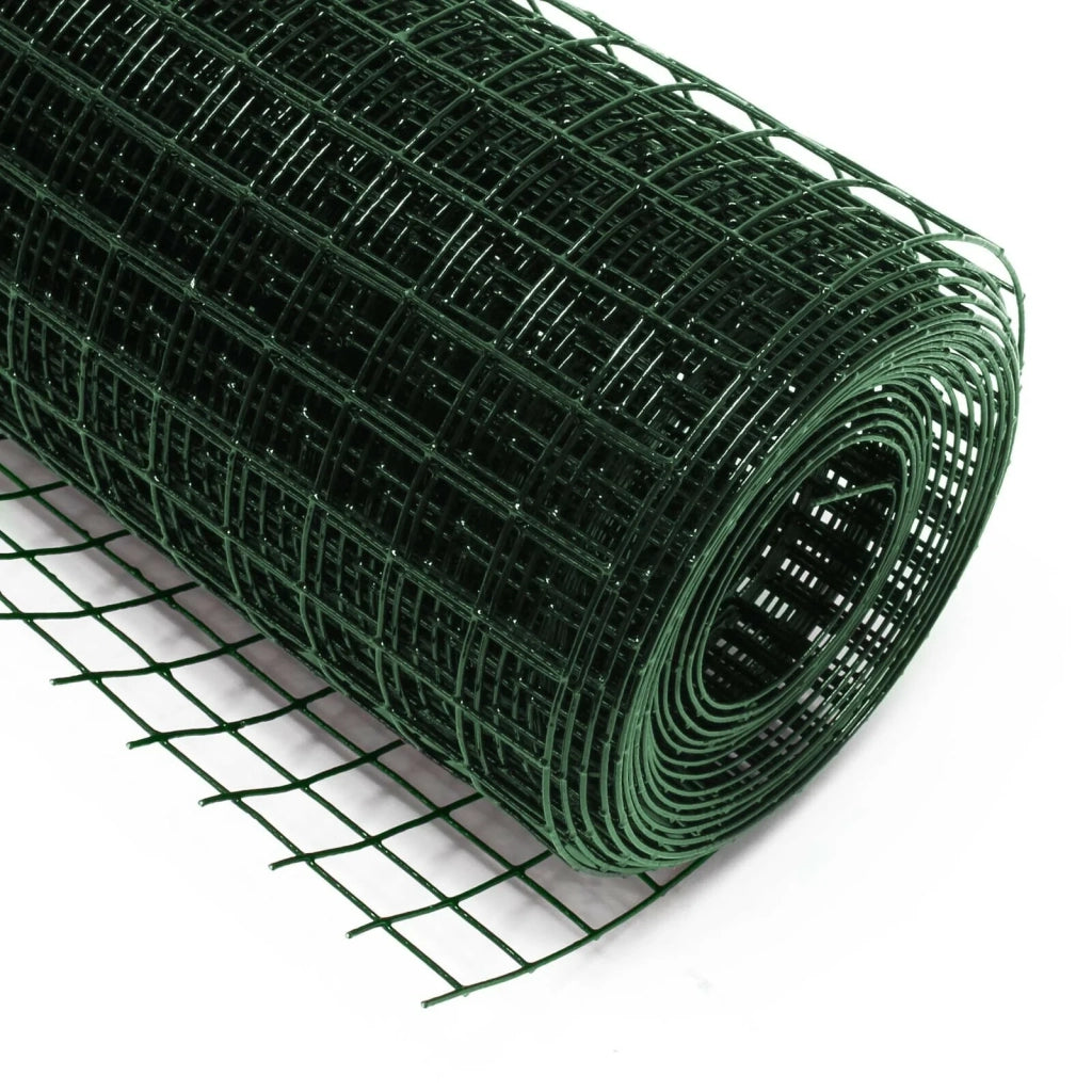 Rete antiuccelli a quattro angoli con maglia 25 x 2,5 mm 100 cm x 25 m verde 16_0001287