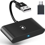 Adattatore CarPlay wireless - Plug & Play - Fabbricato cavo e wireless - Converte il cavo in wireless - Auto con supporto Carplay Adattatore CarPlay Dongle