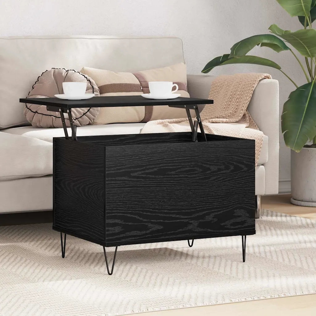 Tavolino da salotto | Tavolino da caff¨¨ | Tavolino da Soggiorno Rovere Nero 60 x 44,5 x 45 cm
