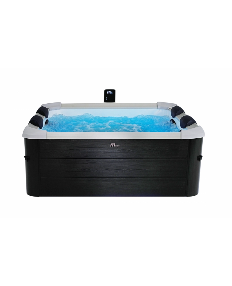Minipiscina idromassaggio rigida da esterno, 6-8 sedute 180x180cm wi-fi smart Mspa Oslo Plus Aero