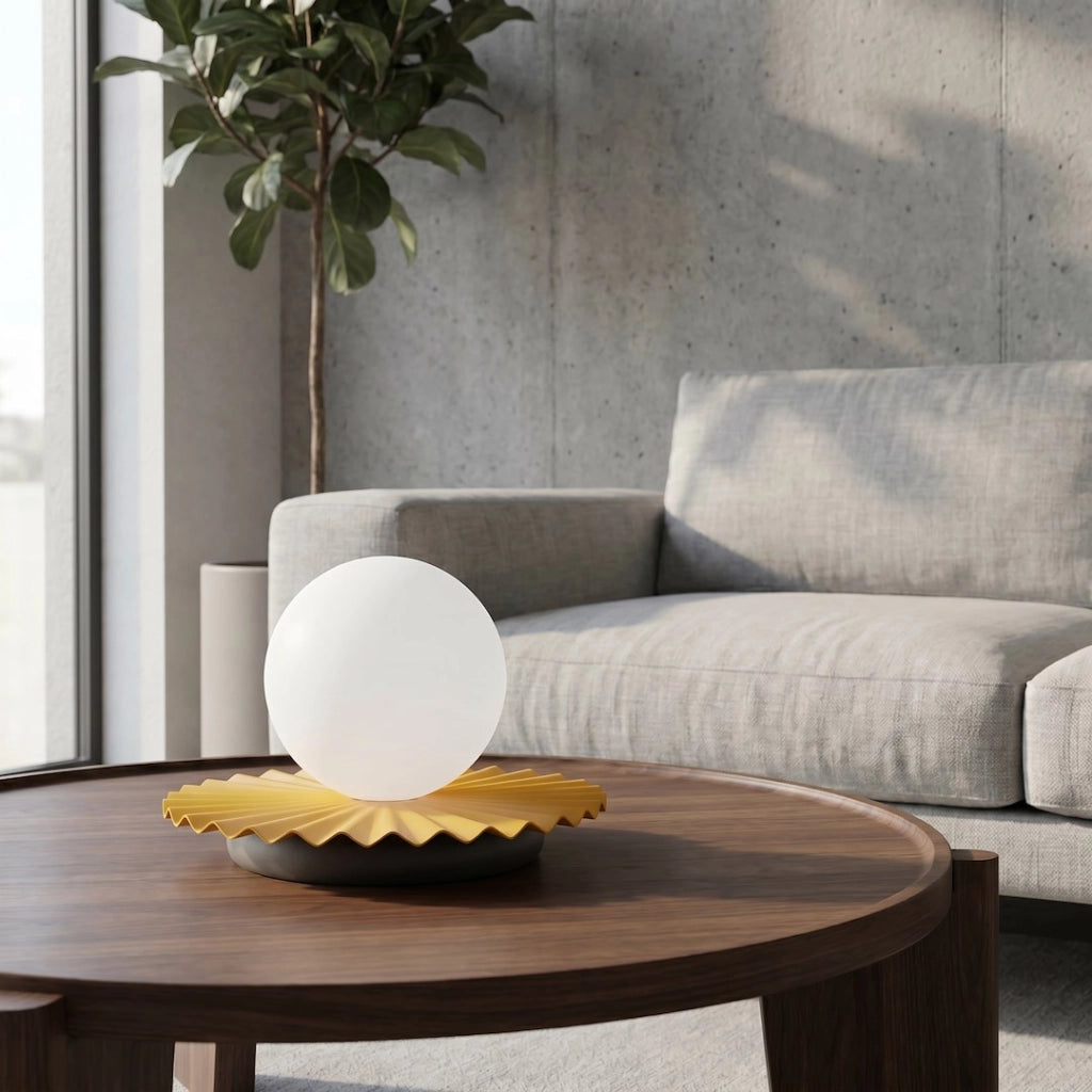 Lampada da tavolo UMBRA Emibig vetro arancione G9