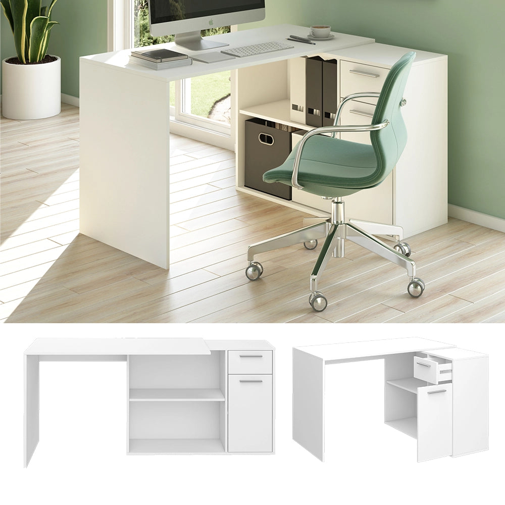 Vicco Scrivania angolare Bianco 120 x 60 cm