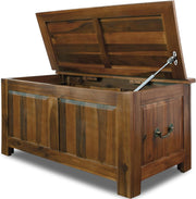 Deuba Cassapanca in Legno 85x44x48cm Vano Contenitore e Coperchio Baule Salvaspazio Pistone a Gas