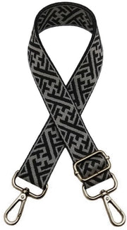 Cinturone da spalla regolabile 75-130 cm - Cinturino da spalla - Cinturino per borse - Poliestere - 3,8 cm Larghezza - Chiusura a goccia bronzo