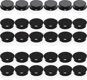 Magnetizzatori per lavagne magnetiche - 30 pezzi forti magneti neri per frigoriferi - Magnetizzatori rotondi Minimagnetizzatori per lavagne, pareti magnetiche e lavagne da attacchi - Piccoli magneti, magneti decorativi per cucina, ufficio, scuola
