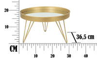 Svuota Tasche Glam Oro/Mirror Ø31x18 cm in Ferro e Specchio Oro