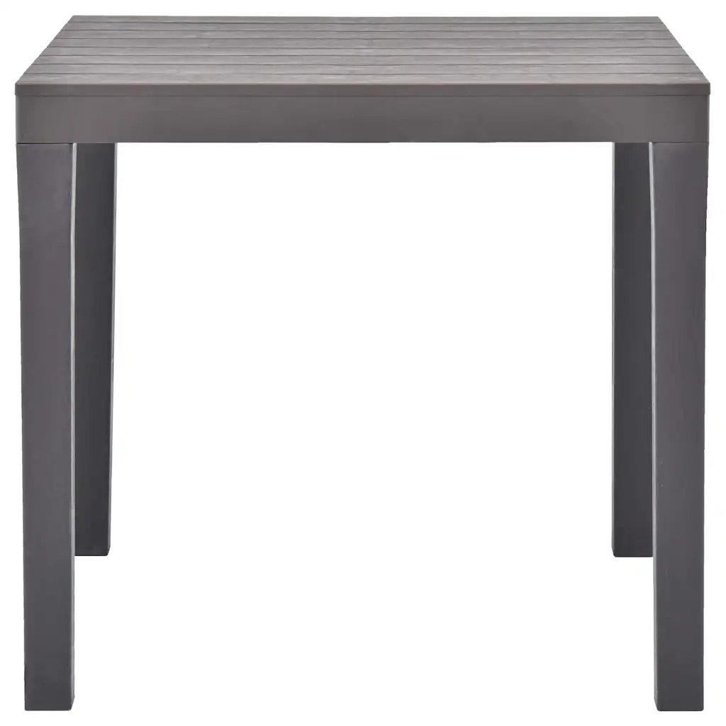Tavolo da Giardino Mocca 78x78x72 cm in Plastica 48785