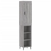 Buffet credenza cassettiera armadio mobile contenitore organizer cucina soggiorno salotto rovere Sonoma alto 34,5 x 34 x 180 cm legno ingegnerizzato grigio 02_0035279