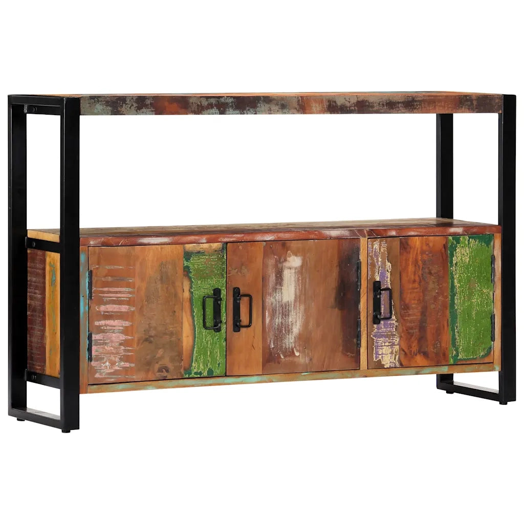 Credenza 120x30x75 cm in Legno Massello di Recupero  cod mxl 7119
