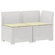 Divano da Giardino a 2 Posti con Cuscini Aspetto Rattan PP 8011932