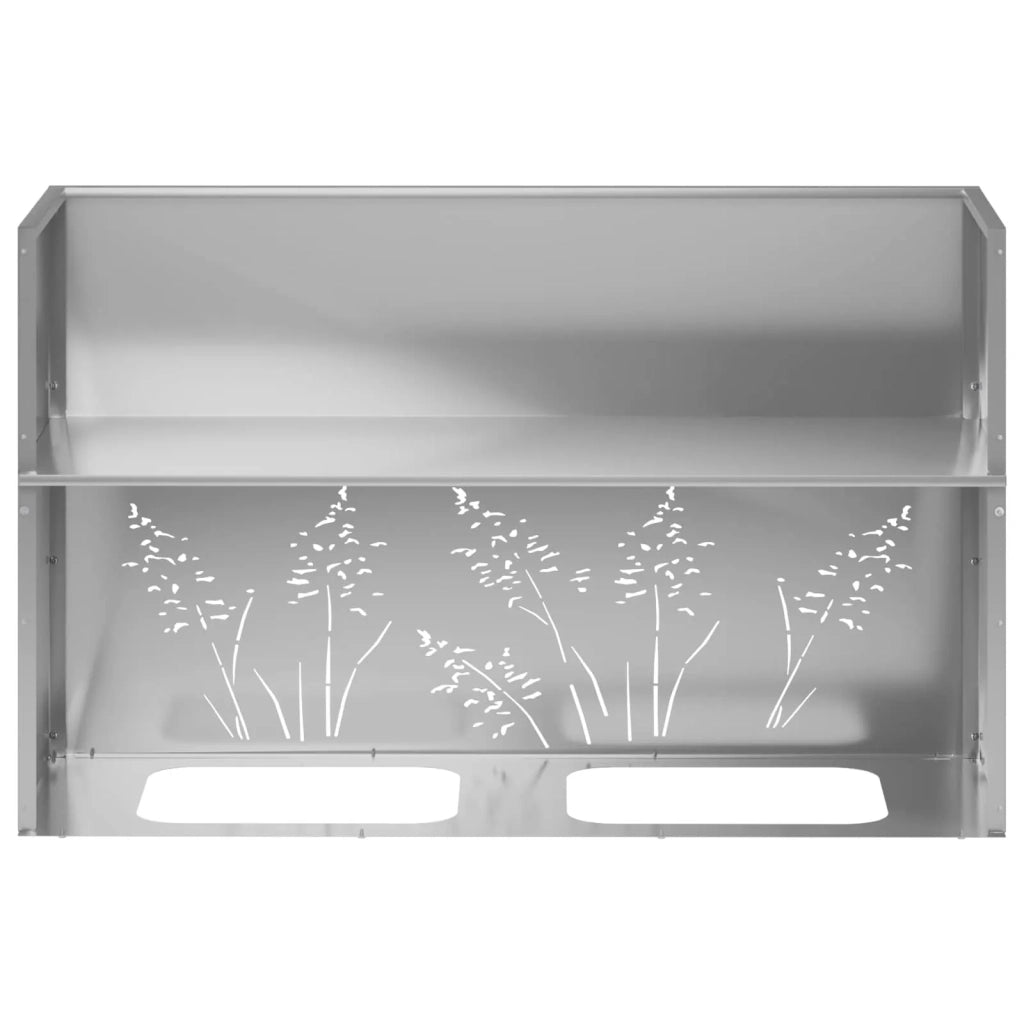 Vaso da giardino Argento 80 x 20 x 49 cm Acciaio zincato 8005830