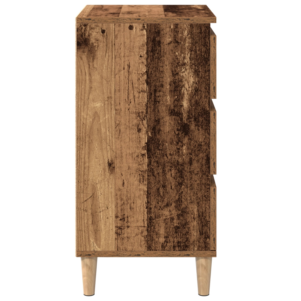 Comodino  in legno vecchio 40x35x70 cm in legno ingegnerizzato