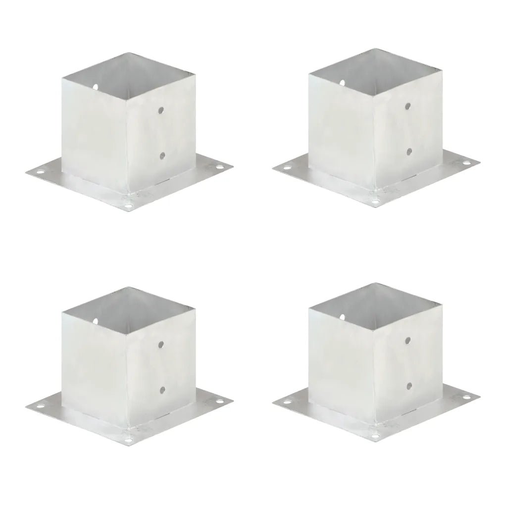 Ancoraggi Pali 4 pz in Metallo Zincato 141 mm cod mxl 56428