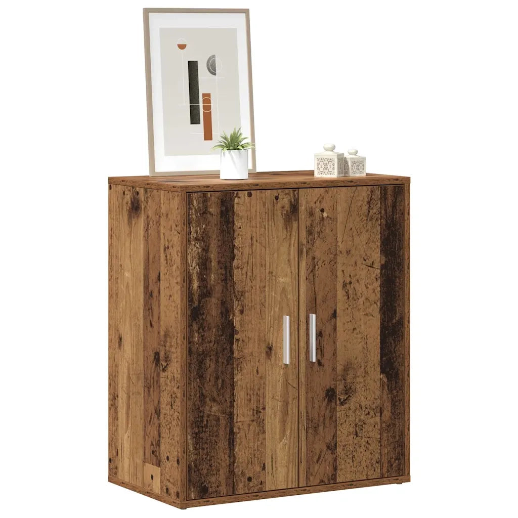 Scarpiera Legno Vecchio 60x35x70 cm in Legno Multistrato 856696