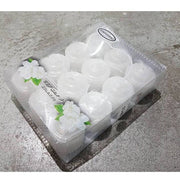Trade Shop - Set 12 Pezzi Candele Profumate Gelsomino Bianche Decorazione Votive 23gr -
