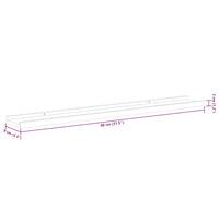 Mensole da Parete 4 pz Bianco Lucido 80x9x3 cm 326655