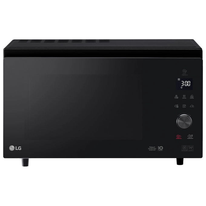 LG Microonde Inverter Ventilato MJ3965BPB 39 Litri One Body a Ribalta Nero