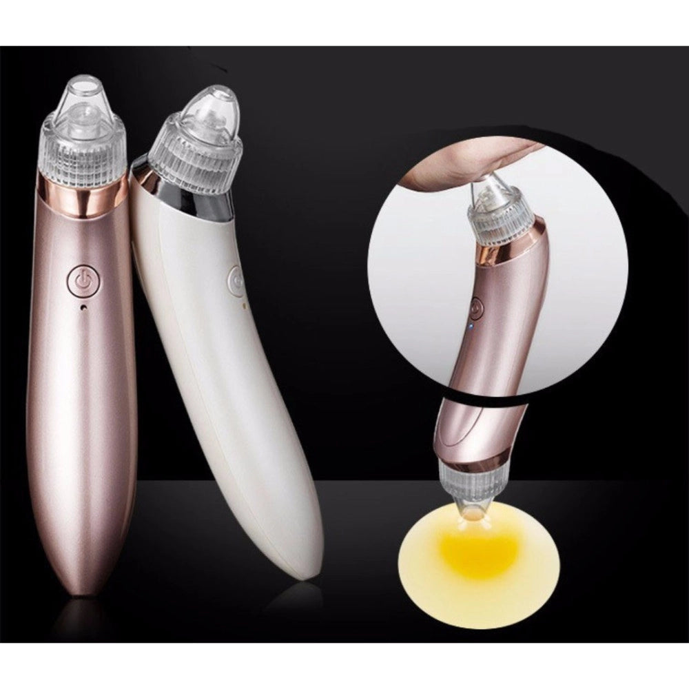 Trade Shop - Aspiratore Rimuovere Punti Neri Ad Ultrasuoni Pulizia Viso Facciale Portatile -