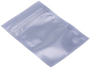 Borsa di Stoccaggio Antistatica - 100 Unità - Chiusura Ripassante - Argento - Accessori Elettronici - Ideale per l'Organizzazione - Perfetto per Casa e Ufficio