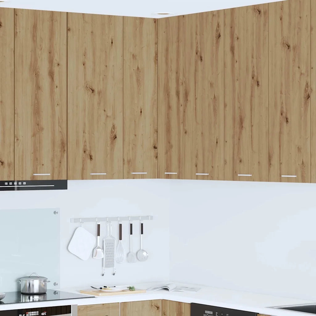 Armadio pensile Rovere Artigiano e Bianco 57 x 57 x 100 cm