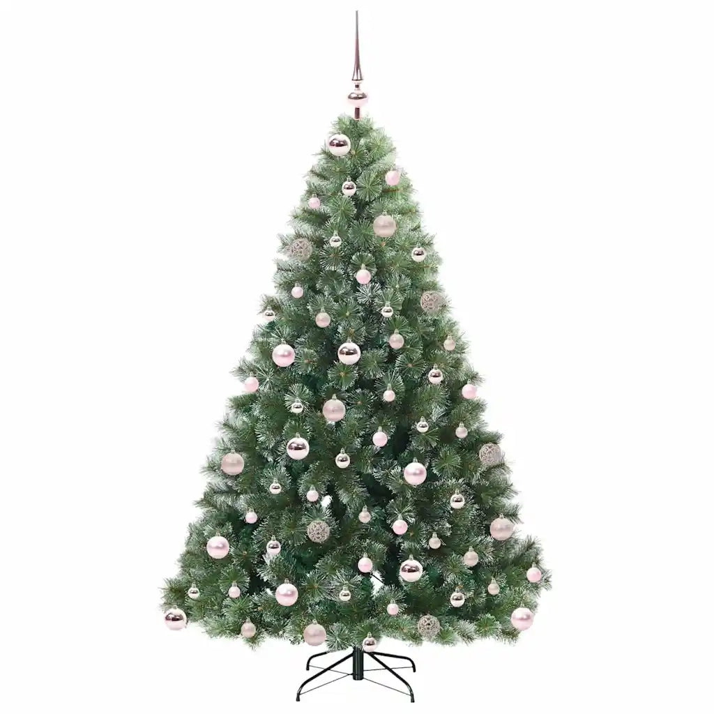 Albero di Natale | Decorazioni natalizie artificiale con 300 LED Verde 180 cm PE e PVC