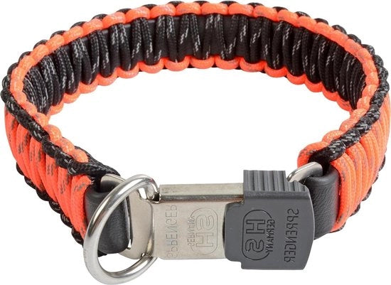 Paracord collare per cane con chiusura a scatto 50cm - arancione