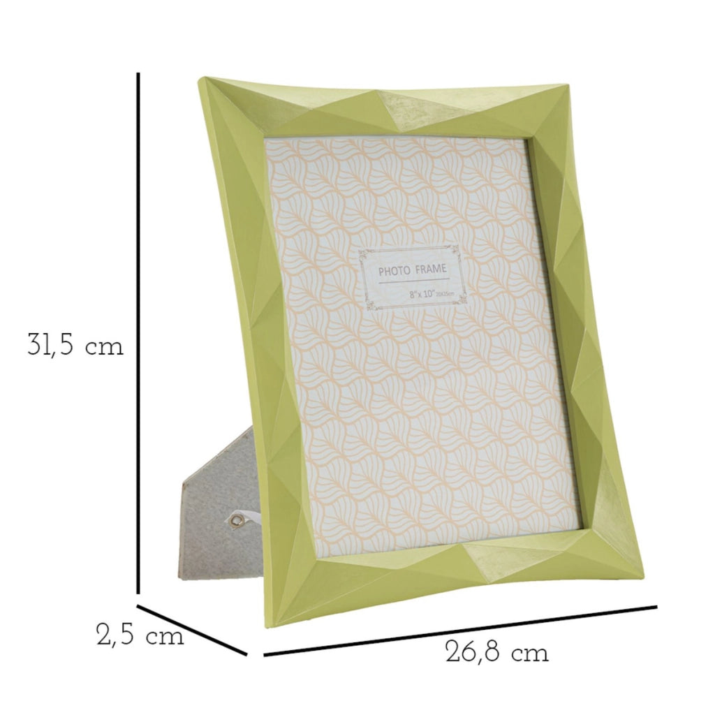 Portafoto Olistic 27, Verde, Poliresina, 26,8x2,5x31,5 cm