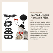 Kit di cinture per rettili - 3 pezzi - con nylon resistente - per uso con cinture a forma di ali/berretto/strisce
