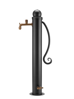 Fontana da Giardino con Manico e Doppio Rubinetto Belfer 42/ARRP Antracite