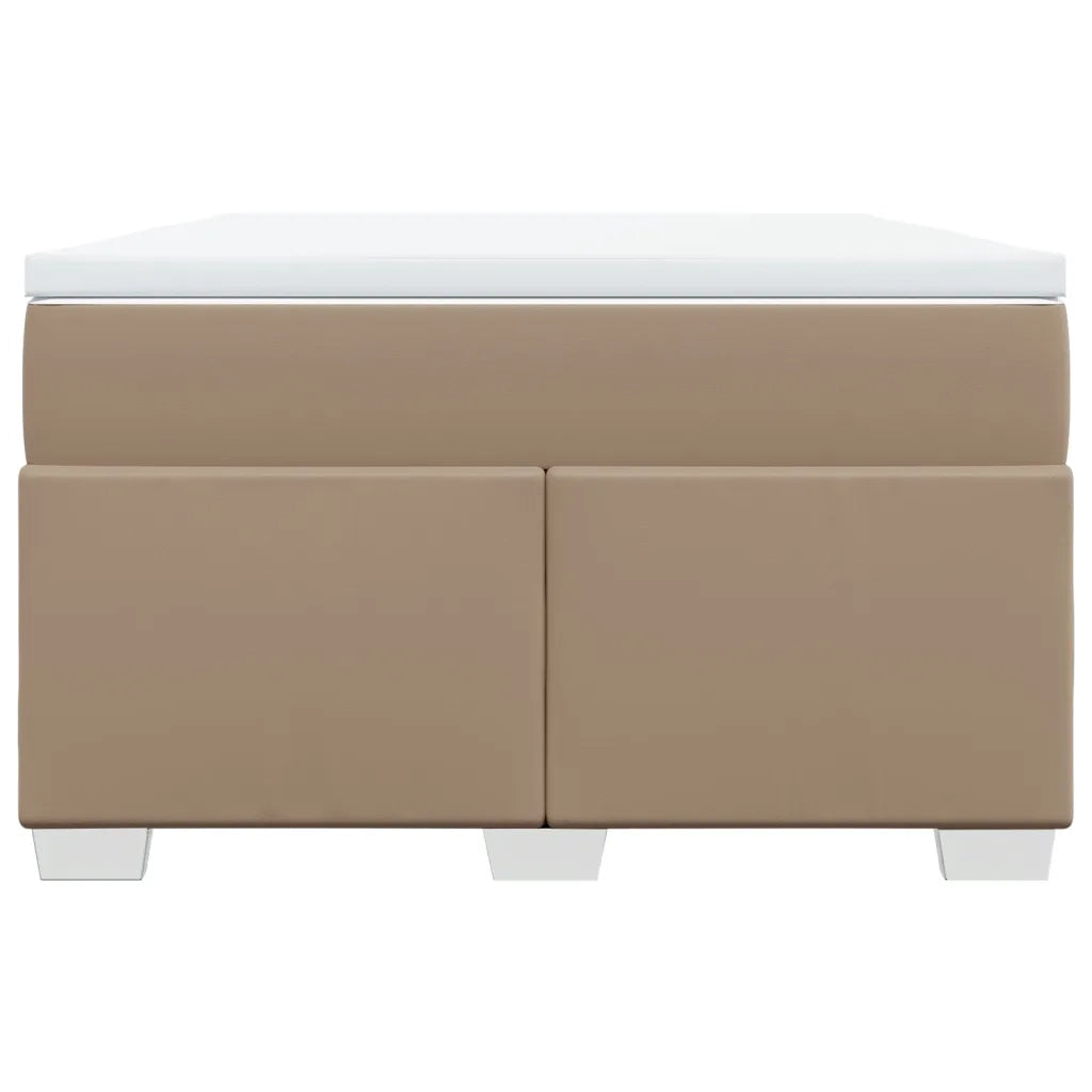 Giroletto a Molle con Materasso Cappuccino 120x200cm Similpelle