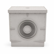 Fortunato pozzetto grigio per acqua piovana 400x400 mm con chiusino