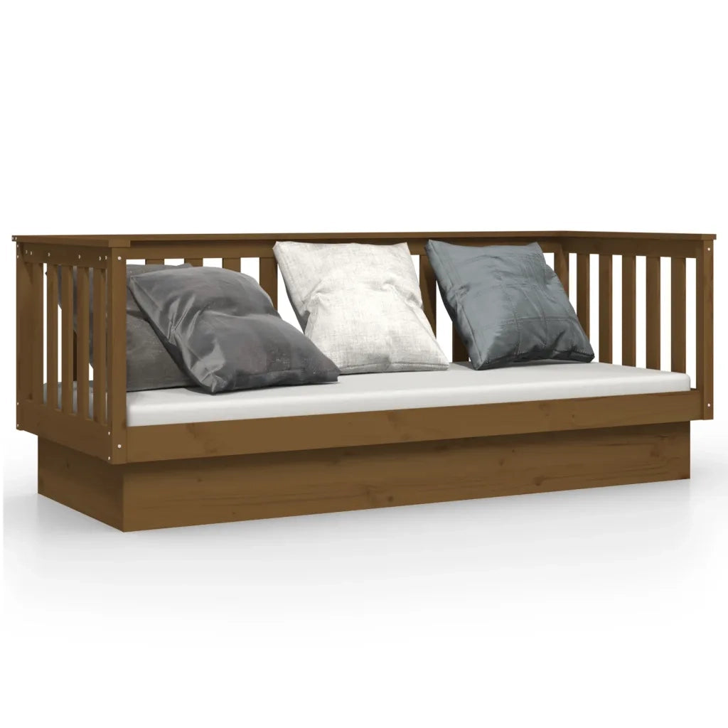 Dormeuse Marrone Miele 75x190 cm in Legno Massello di Pino