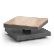 Vicco Tavolino da caffè Antracite 70 x 70 cm