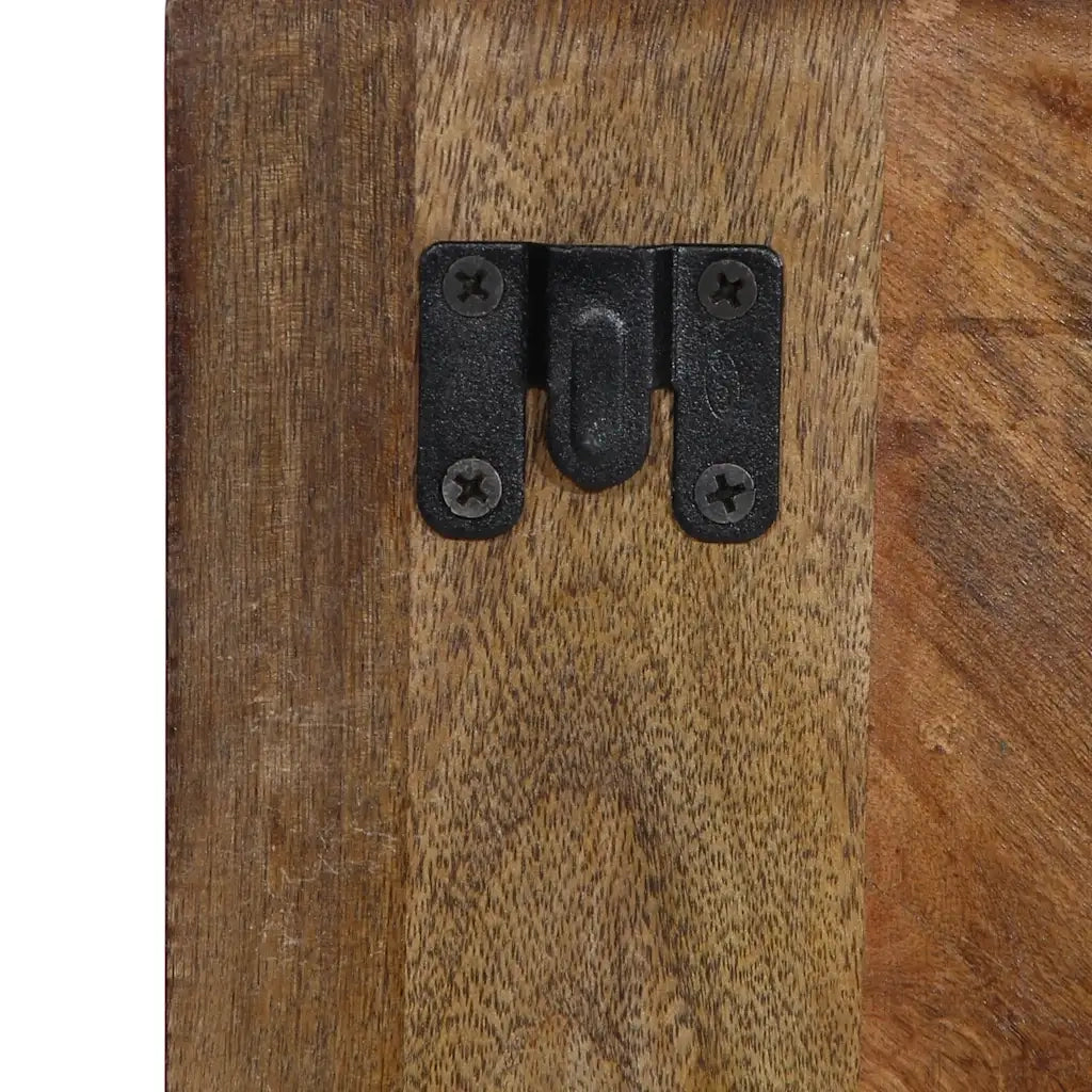 Comodino-Tavolino da notte Multicolore 50x27x50 cm in Legno Massello Recupero 978468