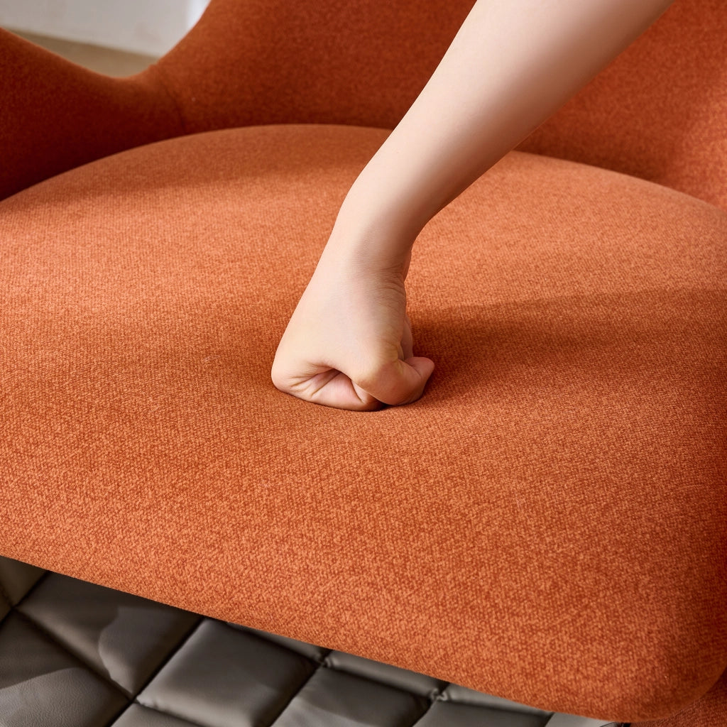 Poltrona lounge designer stile squalo balena con nicchia per animali, tessuto antigraffio, colore rosso mattone