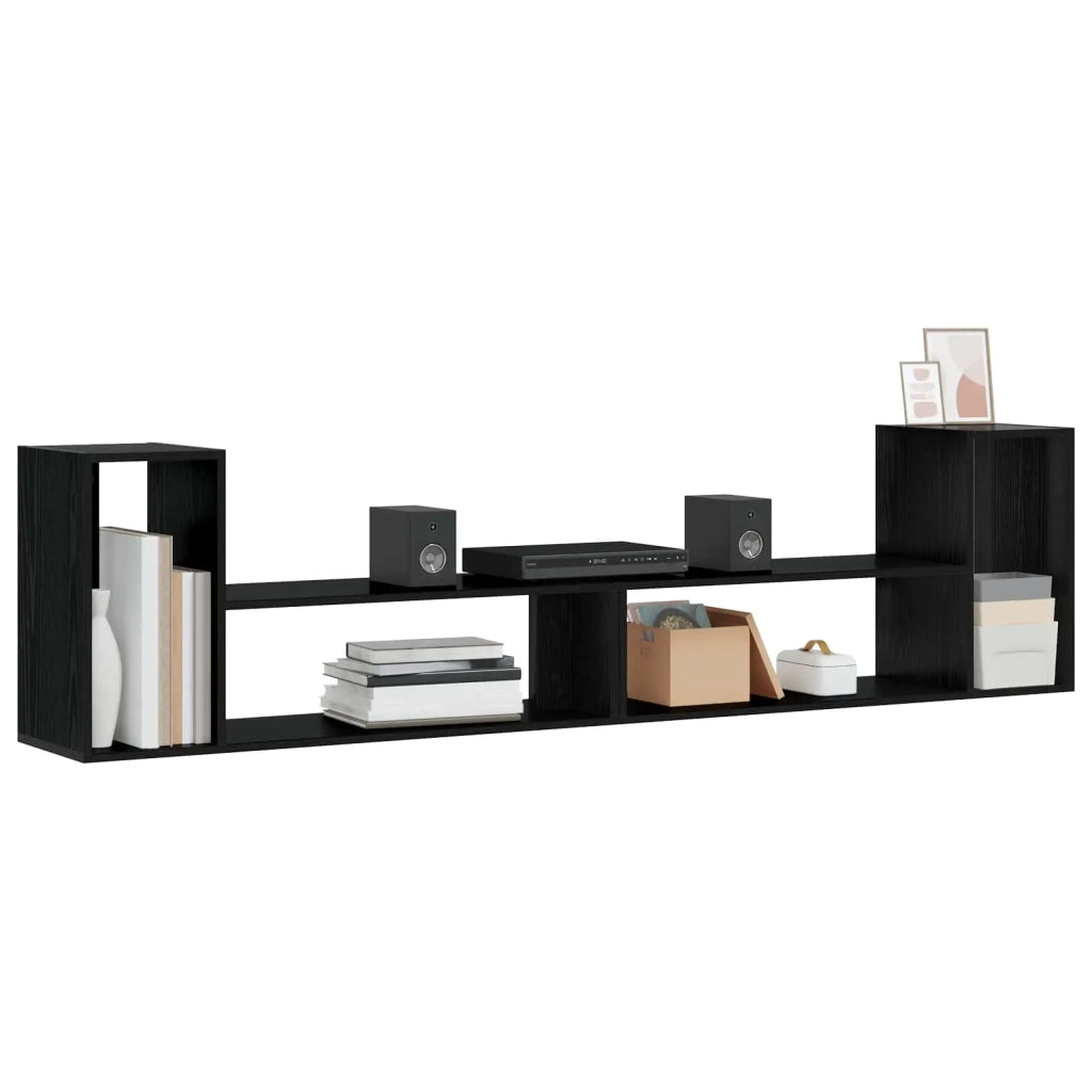 Mobile TV 100 x 30 x 50 cm Rovere Nero Legno ingegnerizzato 8010912