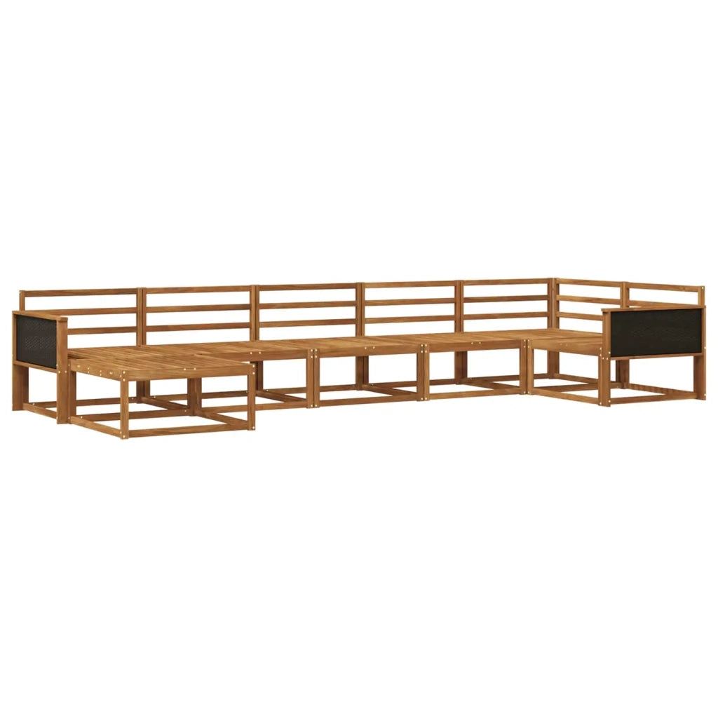 Set di divani da esterno 7 pcs Naturale 3382732